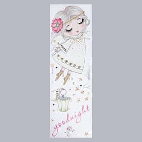 Наклейка интерьерная цветная «Малышка-ангел с фонариком», 30×90 см