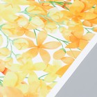 Наклейка пластик интерьерная цветная "Жёлтые цветущие ветви" набор 2 листа 30х90 см - фото 23534022