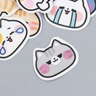 Наклейки для творчества "Мяу-мяу" набор 45 шт 4,4х4,4х1,1 см - фото 24337405