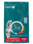 Сухой корм Purina One для стерилизованных кошек, говядина/пшеница,3 кг - Фото 2