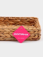 Корзинка для подачи Доляна «Камыш», 36×28×6 см, из соломы 7514819 Корзинка для подачи Доляна «Камыш», 36×28×6 см, из соломы 7514819