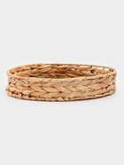 Корзинка для подачи Доляна «Камыш», d=28 см, из соломы - Фото 4