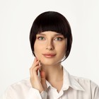 Чёлка накладная, на заколке, 25 см, 25 гр, цвет тёмно-русый(SHT12С) 7351825 - фото 16076802