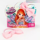 Набор аксессуаров для волос, 2 шт, резинка и заколка, "Бантик", WINX МИКС - Фото 3