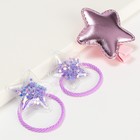 Набор для волос: резинка и заколка фиолетовая "Звездочки",  My Little Pony, 3 шт  (артикул 7384887)  большой выбор товаров оптом и в розницу по низким ценам с доставкой