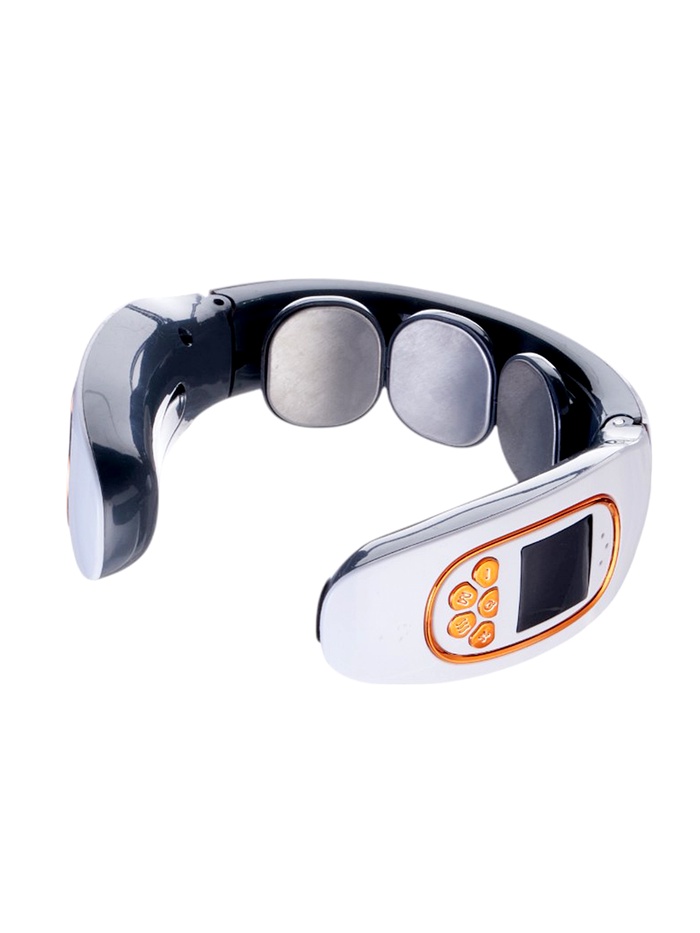 Массажёр для шеи Luazon LEM-50, 4 Вт, 4 режима, USB, от АКБ, белый