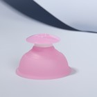 Банка вакуумная для массажа, силиконовая, 6,5 × 4,3 см, цвет розовый - Фото 3