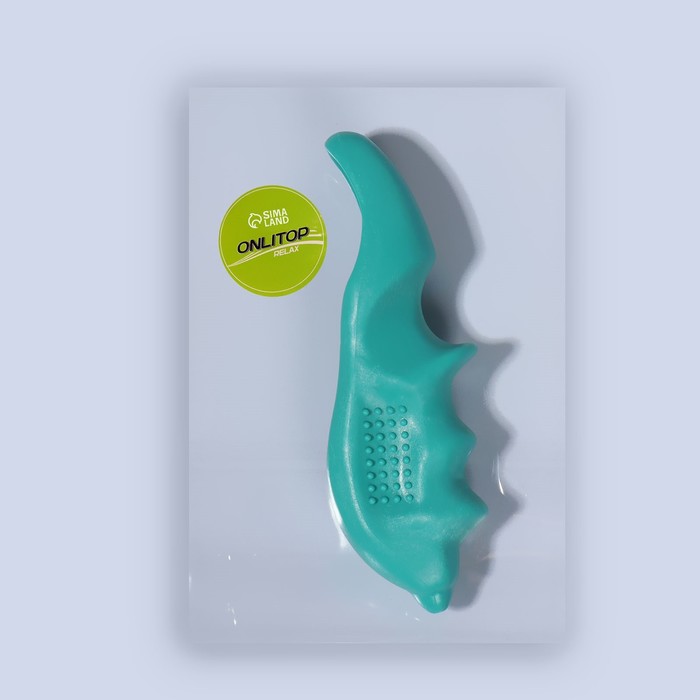 Массажёр, универсальный, 13,5 × 4,5 × 3 см, цвет зелёный 27659