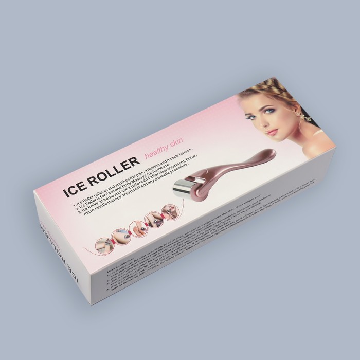 Ледяной роллер, универсальный, 13,5 × 2,8 см, цвет белый/серебристый 27662