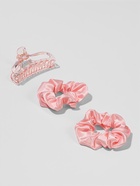 Мягкие бигуди «Волшебный локон», 4 предмета: бигуди, резинки 2 шт., крабик, розовые - Фото 3