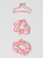 Мягкие бигуди «Волшебный локон», 4 предмета: бигуди, резинки 2 шт., крабик, розовые - Фото 4