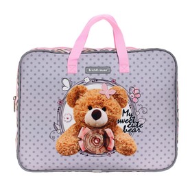 Папка с ручками А4+, 360 х 290 х 70 мм, текстильная, Erich Krause Teddy Bear 54659 7818289