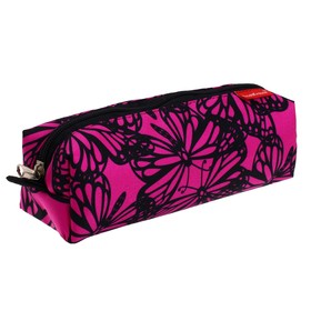 

Пенал мягкий, 1 отделение, квадро, 70 х 210 мм, Erich Krause, Velvet Butterflies, розовый/чёрный 54589