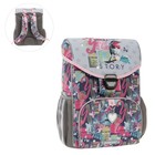 Ранец школьный на замке, 37×25×14 см, Erich Krause ErgoLine 15L, Bird Story 52588 - Фото 1