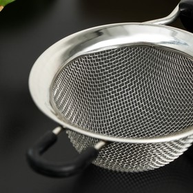 

Сито с ручкой Bonjo, нержавеющая сталь, d=9 см, цвет чёрный