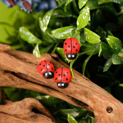 Декор флористический «Божьи коровки», 40 шт., 11×8 мм