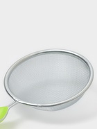 Сито для просеивания с ручкой Доляна «Хозяюшка», d=10 см, зелёное - Фото 4