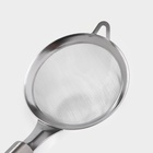 Сито - дуршлаг с ручкой Доляна «Валдай», d=8.8 см, нержавеющая сталь - Фото 4