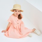 Платье для девочки MINAKU: Cotton Collection цвет светло-розовый, рост 104 - Фото 5