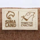 Лежанка для кошек и собак коричневая, 40×30 см - Фото 4