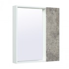 Шкаф-зеркало "Манхэттен 65" серый бетон, универсальный - фото 295584815