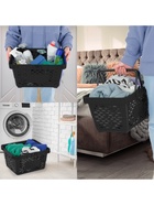 Корзина покупательская пластиковая 20 л, чёрная - Фото 4