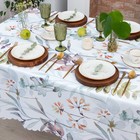 Скатерть «Доляна. Акварельные листья», 145×220 см, 100% п/э - Фото 3