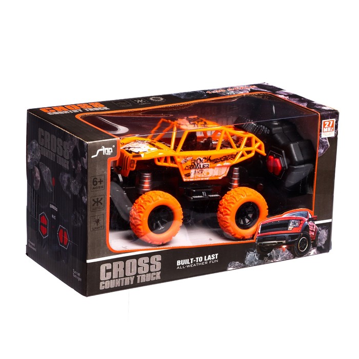 Джип радиоуправляемый «Ралли», работает от батареек, цвет оранжевый 53821