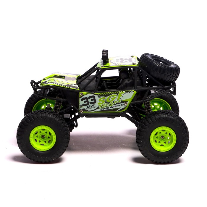 Джип радиоуправляемый «Кросс», работает от батареек, цвет зелёный 53822