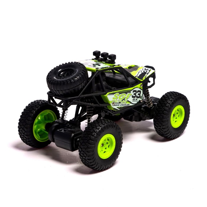 Джип радиоуправляемый «Кросс», работает от батареек, цвет зелёный 53822