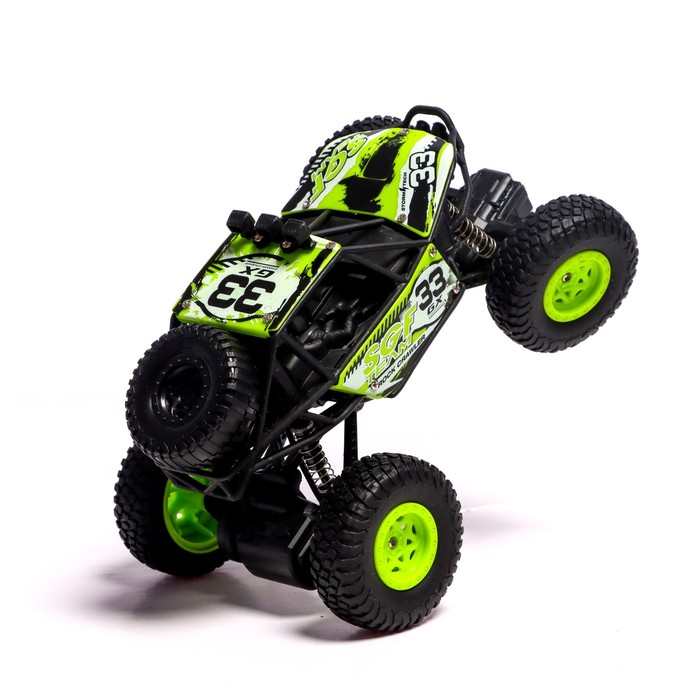 Джип радиоуправляемый «Кросс», работает от батареек, цвет зелёный 53822