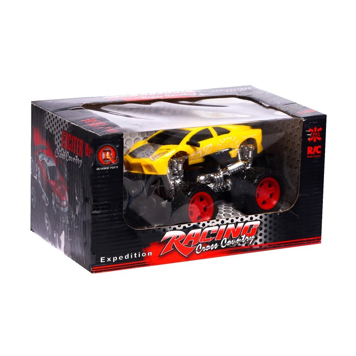 Джип радиоуправляемый «Супергонщик», работает от аккумулятора, цвет жёлтый 53826