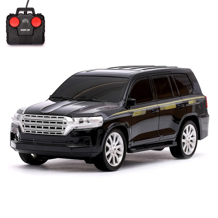 Джип радиоуправляемый «Крузер», 1:14, работает от аккумулятора, цвет чёрный - Фото 1