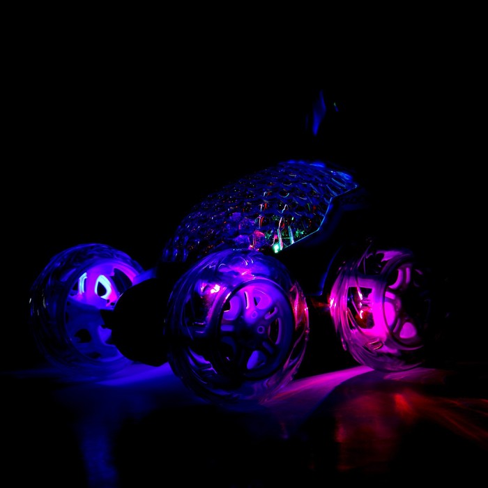 Перевёртыш радиоуправляемый «Трюкач», подсветка колес, работает от аккумулятора цвет синий 53838