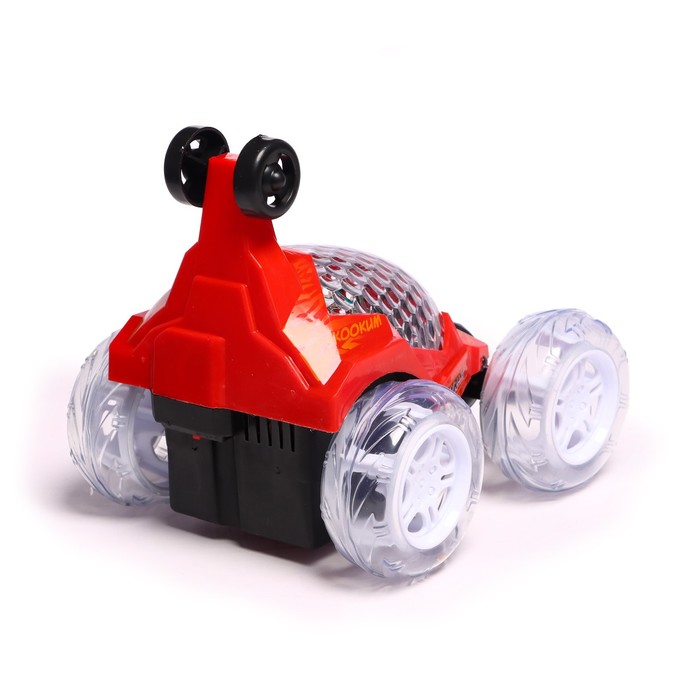 Перевёртыш радиоуправляемый «Трюкач», подсветка колес, работает от аккумулятора цвет красный 53839