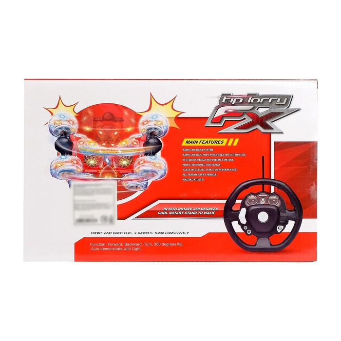 Перевёртыш радиоуправляемый «Трюкач», подсветка колес, работает от аккумулятора цвет красный 53839