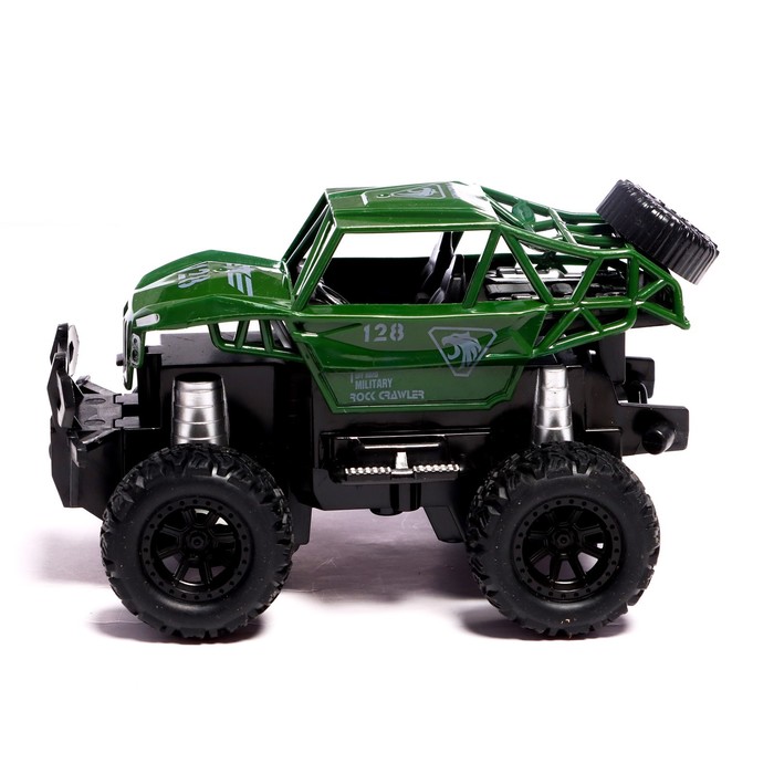 Джип радиоуправляемый «Армия», работает от батареек, цвет зелёный 53847