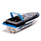 Катер радиоуправляемый Mini Boat, работает от аккумулятора, цвет синий - фото 3757037