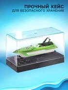 Катер радиоуправляемый Mini Boat, работает от аккумулятора, цвет синий - Фото 5