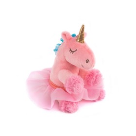 Мягкая игрушка «Единорог розовый», в юбке, 18 см