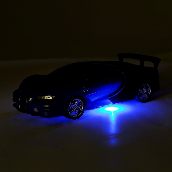 Робот с трансформацией радиоуправляемый «Широн», световые эффекты, масштаб 1:18, цвет синий 53852