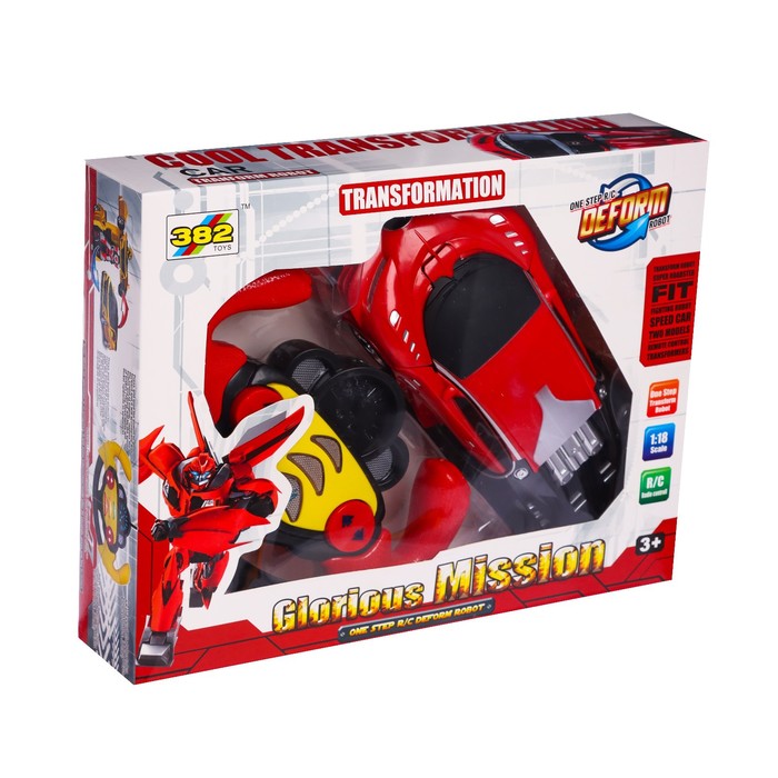 Робот радиоуправляемый «Широн», трансформируется, световые и звуковые эффекты, цвет красный 53854