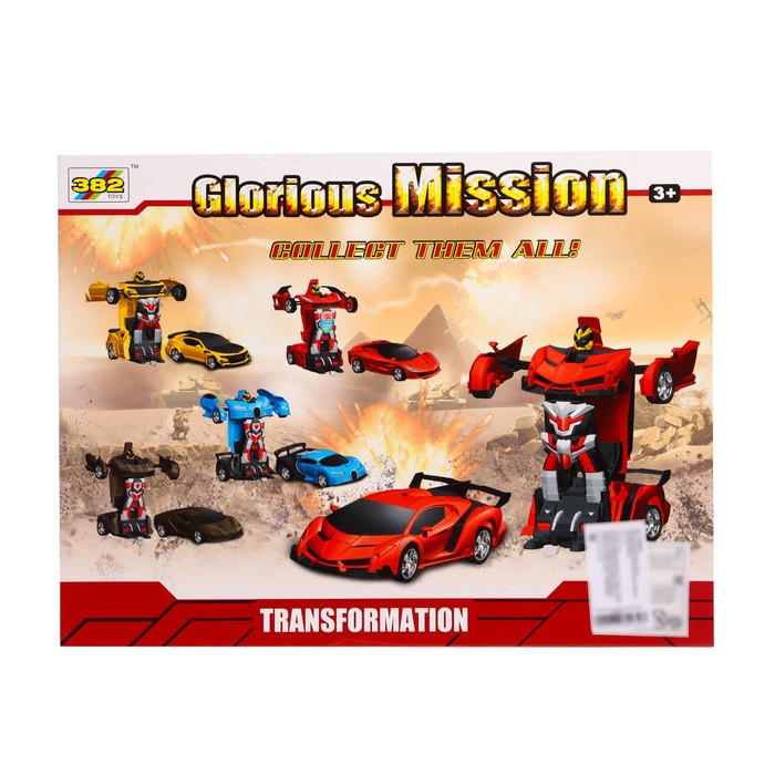 Робот радиоуправляемый «Широн», трансформируется, световые и звуковые эффекты, цвет красный 53854