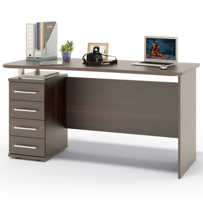 Стол компьютерный «КСТ – 105», 1350×600×750 мм, цвет венге - Фото 1