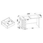 Стол компьютерный «КСТ – 105», 1350×600×750 мм, цвет венге - Фото 3