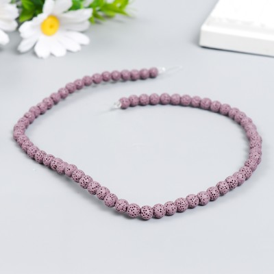 Бусины для ароматерапии с отверстием "Круглые. Фиолетовый" d=0,6 см набор 60 шт +-5