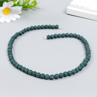 Бусины для ароматерапии с отверстием «Круглые. Сине-зелёный», d=0.6 см, набор 60 шт. ±5