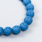 Бусины для ароматерапии с отверстием «Круглые. Королевский синий», d=1.2 см, набор 33 шт. ±3 - Фото 2