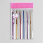 Набор крючков для вязания, d = 2-4,5 мм, 14,5 см, 6 шт, цвет разноцветный - Фото 3