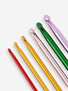 Набор крючков для вязания, d=2-4.5 мм, 14.5 см, 6 шт., разноцветный - Фото 3